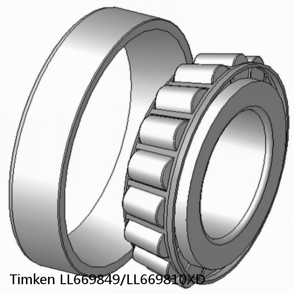 LL669849/LL669810XD Timken Tapered Roller Bearings #1 image